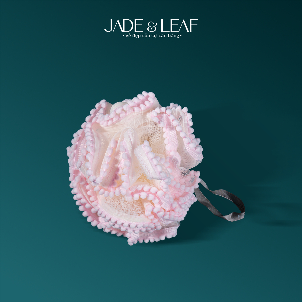 Bông Tắm Tạo Bọt Jade&Leaf Cao Cấp Hình Viên Bi , Mềm Và Dịu Da Phù Hợp Cho Người Lớn Và Trẻ Em
