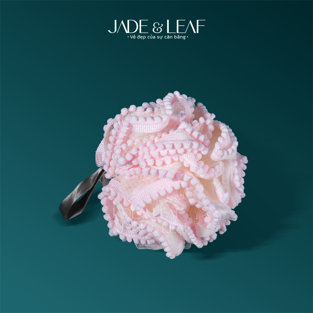 Bông Tắm Tạo Bọt Jade&Leaf Cao Cấp Hình Viên Bi , Mềm Và Dịu Da Phù Hợp Cho Người Lớn Và Trẻ Em