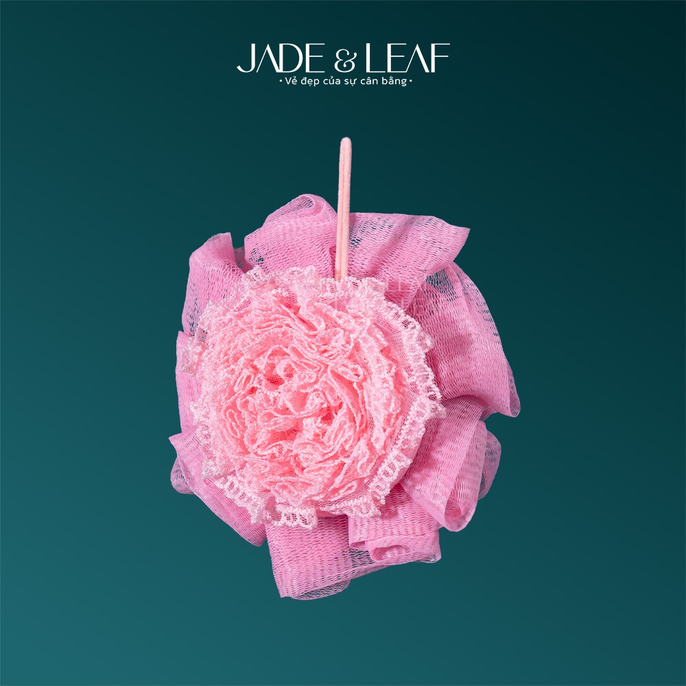 Bông Tắm Tạo Bọt Jade&Leaf Cao Cấp Hình Hoa Mẫu Đơn, Dịu Da, Mềm Mịn, Phù Hợp Cho Da Nhạy Cảm