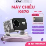 Máy Chiếu Mini Kaw - k660 chiếu sắc nét, Xem Phim Giải Trí, Dạy Học, Văn Phòng, Đa Năng - Bảo hành chính hãng 12 tháng — ảnh 1