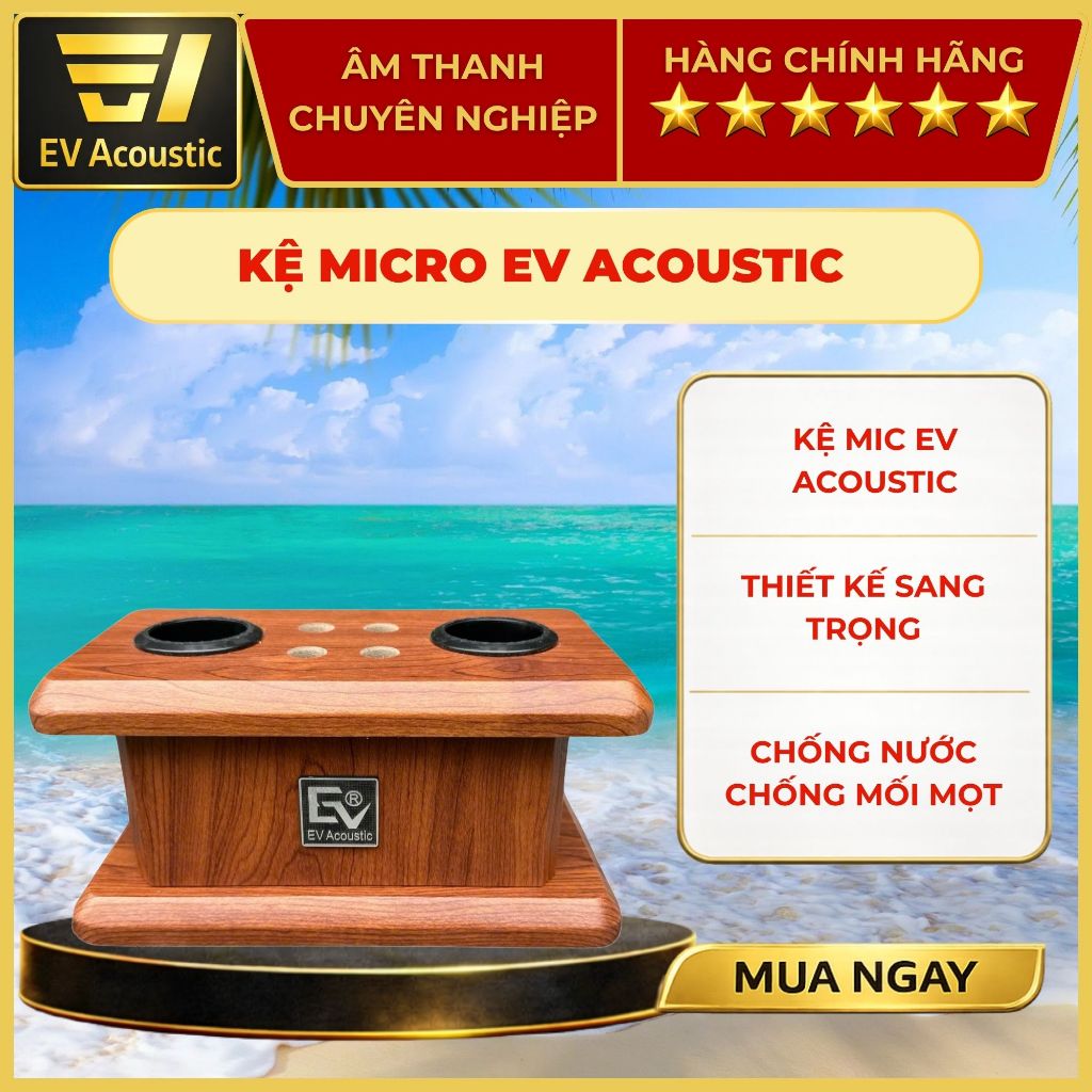 EV Acoustic | KMG | Kệ Gỗ Đựng Micro Không Dây | Kệ Micro Karaoke ...