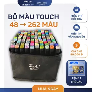 Bút Màu Marker Touch Bộ 100 Màu Sắc Đa Dạng - Bút Màu Dạ Vẽ Tranh