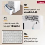 Máy hút ẩm lọc không khí ion FUJIHOME công suất lớn bằng máy nén cho gia đình công nghiệp — ảnh 8