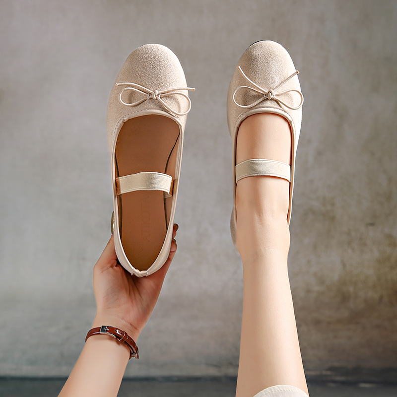 Atikota Giày bệt nữ kiểu dáng slip-on thời trang đa năng thoải mái nhẹ nhàng bền chắc