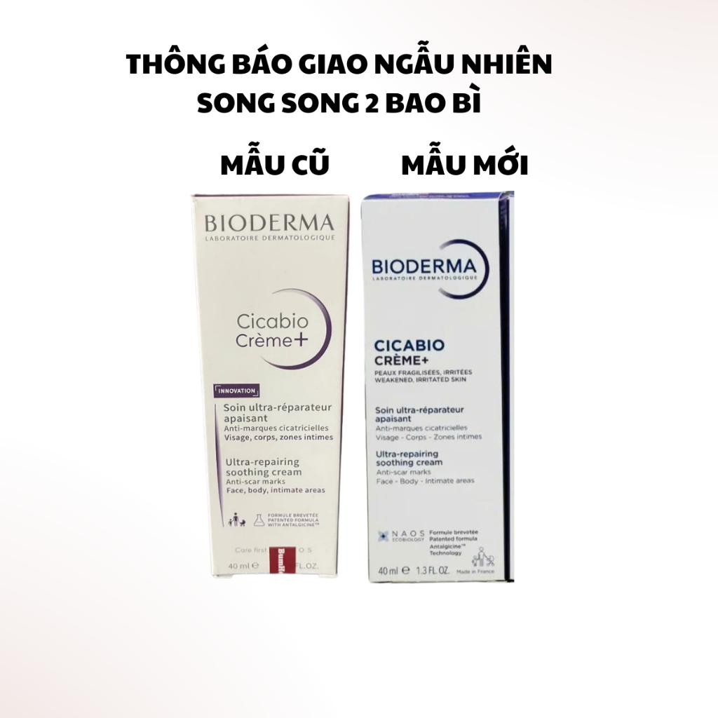 [Mẫu mới] Kem phục hồi da tổn thương Bio Der Ma Cicabio Creme+ 40ml/100ml