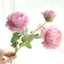 Trang trí giả hoa giả cây cảnh cưới pháp 3 bông hoa peony