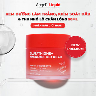 Kem Dưỡng Angel's Liquid Glutathione Plus Niacinamide Cica Cream Làm Trắng, Kiểm Soát Dầu 50ml