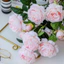 Trang trí giả hoa giả cây cảnh cưới pháp 3 bông hoa peony