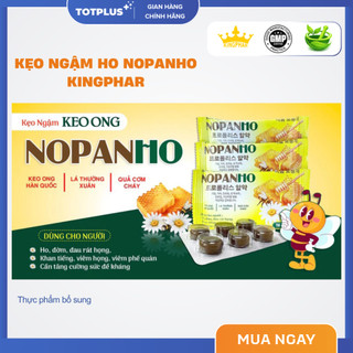 Kẹo Ngậm Ho Nopanho Keo Ong Kingphar – Hỗ Trợ Giảm Ho, Dịu Họng, Tăng Sức Đề Kháng