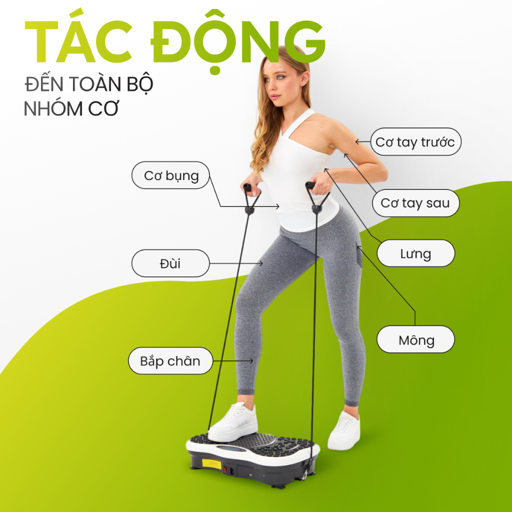 Máy Rung Toàn Thân LUXHOMME 2D | Giảm cân, Săn Cơ | 180 Cấp độ, Giữ Dáng Đẹp Ngay Tại Nhà | BH 24TH