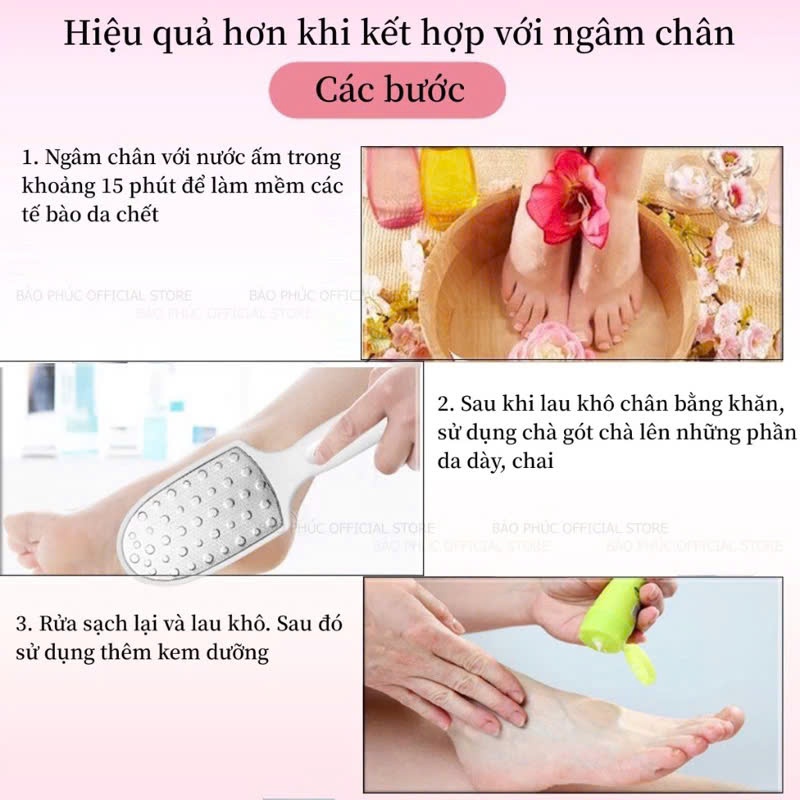 Combo cả set chà gót chân đầy đủ chuyên dụng cho tiệm nail spa hàng chuẩn chính hãng
