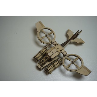 HDLaser Mô Hình Máy Bay Gỗ DIY Lắp Ghép 3D – Puzzle Gỗ Trang Trí Bàn Làm Việc HDF007(34x30x8cm)