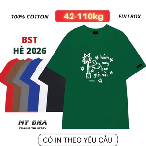 Áo phông thun hè 2026 localbrand có bigsize 100kg đồng phục nhóm lớp cặp đôi couple nam nữ unisex cotton đẹp rẻ MY DNA