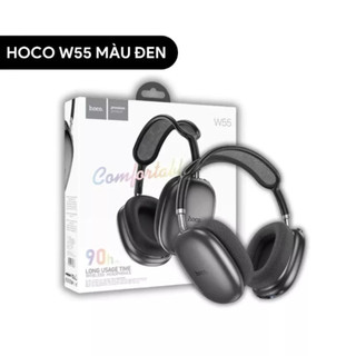 Tai Nghe Chụp Tai Bluetooth Hoco W55 - Pin Trâu 90h Nghe Nhạc - Có Mic Đàm Thoại - BH 24 Tháng
