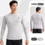 Áo thun nam dài tay Training Seamless Body Mapping mềm mại, áo pickleball co giãn thấm hút Coolmate