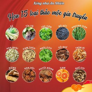 Combo 5 Gói Thảo Mộc Xông Cảm - Xông Tắm An Nhiên, Xông Phong Long, Tắm Tẩy Uế Cơ Thể, Xông Xả Xui, Từ Hơn 15 Loại Thảo