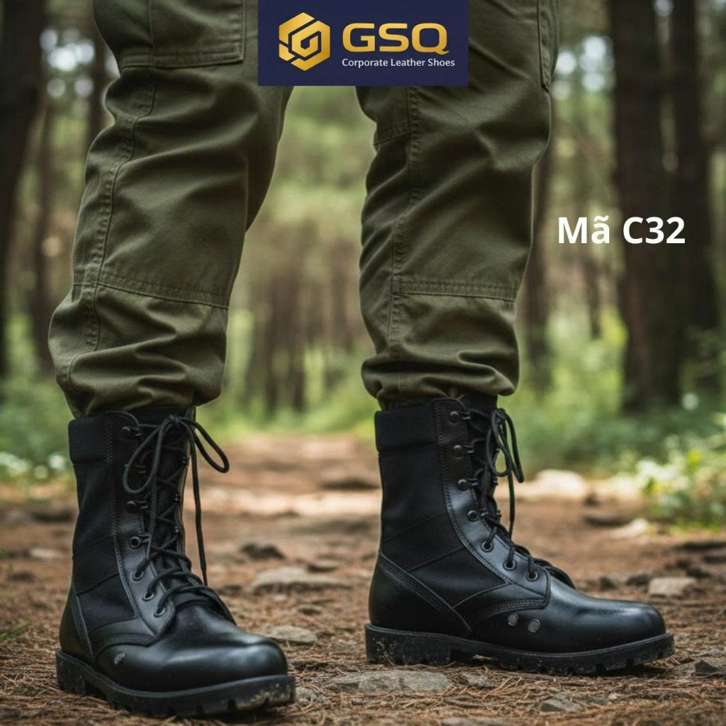 Giày Ghệt Da Nam Cổ Bạt Mã C32