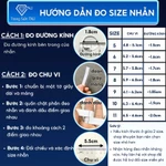 Nhẫn bạc nữ xi bạch kim dáng xoắn đính đá sang trọng NNXK0029 - Trang Sức TNJ — ảnh 7