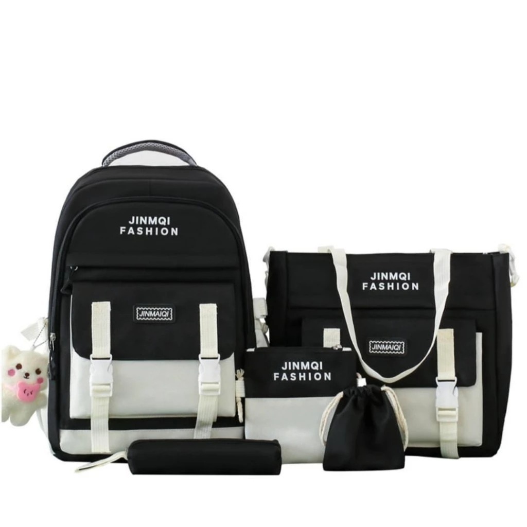 [Peinn] Set balo 4 món đi học giá rẻ Perchen CB10 vừa A4