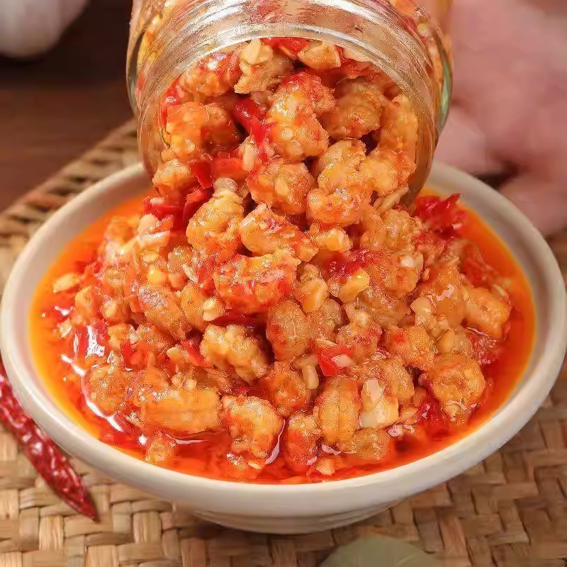 Sốt Tôm Cay Tỏi Ớt Ăn Liền Niuchangyuan 200g - Sốt Đuôi Tôm Rim Cay Đậm Đà Ăn Kèm Cơm, Mì, Bánh Mì Luka Food