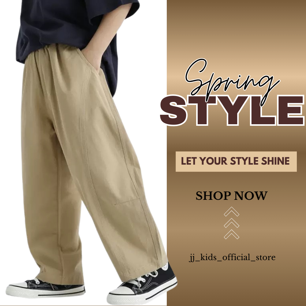 Quần Kaki túi hộp, Phong Cách hip hop Đường Phố Cho Bé Trai, Bé Gái | JJ Kids Fashion