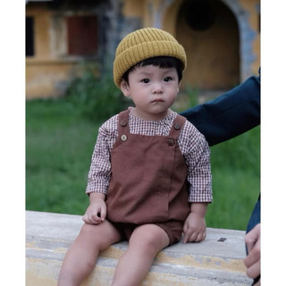 SET YẾM NÂU VINTAGE CHO BÉ TRAI