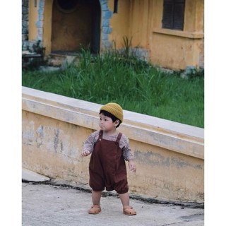 SET YẾM NÂU VINTAGE CHO BÉ TRAI