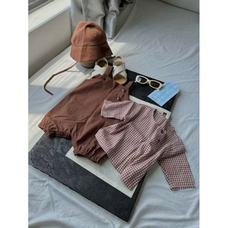SET YẾM NÂU VINTAGE CHO BÉ TRAI