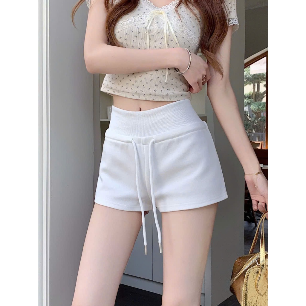 Quần Short Nữ Nỉ 2 Da Cạp Cao Tôn V3 Hack Dáng Form Cực Xinh m32