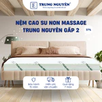 Nệm gấp 2 massage cao su non Trung Nguyên, nệm êm ái, nâng đỡ tốt thiết kế có hạt massage hỗ trợ xương khớp. — ảnh 1