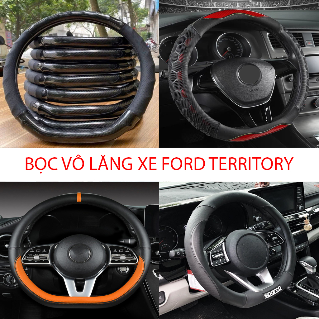 BỌC VÔ LĂNG DCUT CHO FORD TERRITORY – CHUẨN FORM, CẦM CHẮC TAY, NÂNG TẦM NỘI THẤT 🔥