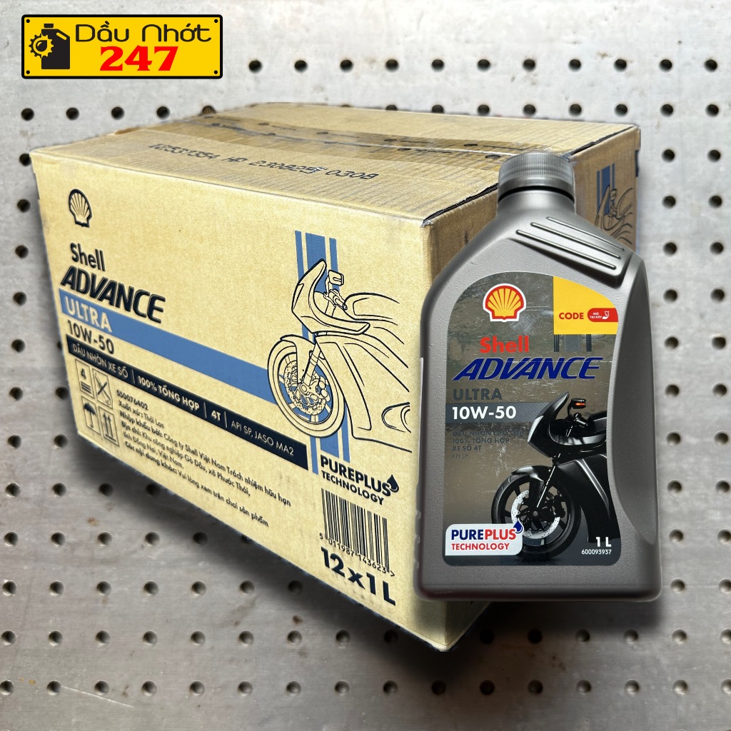 Thùng nhớt Shell Advance Ultra 10w50 1L | Shopee Việt Nam