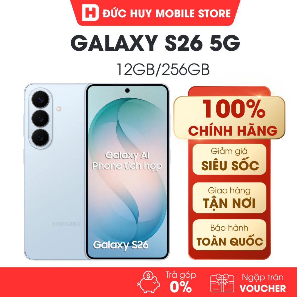 { Kích T7 - Full VAT }  Điện Thoại Samsung Galaxy S26 5G 12GB/256GB Chính Hãng | BigBuy360 - bigbuy360.vn