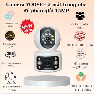 Camera trong nhà Wifi MODEL 2026 YOOSEE KÉP PRO Không Dây Xem 2 Màn Hình Cùng Lúc Xoay 360 Độ