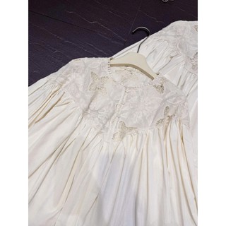 Áo Sơ Mi Nữ Thô ren babydoll Thêu Hoa Vintage Tay Dài Form Rộng – Sơ Mi Thô Nữ Phong Cách Hàn Quốc