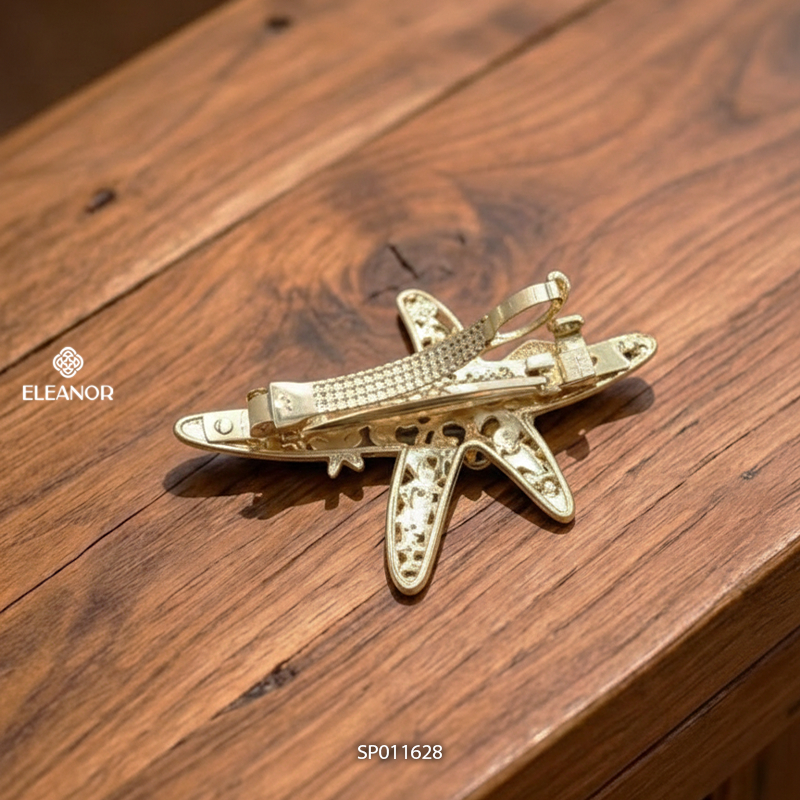 Kẹp tóc nữ Eleanor Accessories sao biển vỏ sò đính đá phụ kiện tóc kẹp tóc nữ sang chảnh 11628