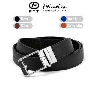 Thắt lưng nam da bò xỏ kim FTTLeather đa dạng màu sắc sang trọng đi làm công sở, đi chơi DF100510.