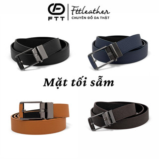 Thắt lưng nam da bò xỏ kim FTTLeather đa dạng màu sắc sang trọng đi làm công sở, đi chơi DF100510.
