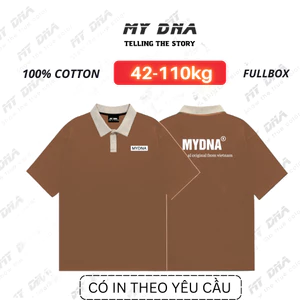 Áo polo local brand có bigsize 100kg cặp đôi nam nữ cao cấp unisex form dáng rộng fullbox by May Minh Thành MYDNA ngực