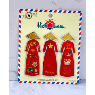 Set 3 Nam châm 3 Áo dài Việt Nam