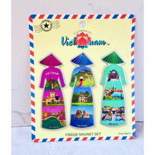 Set 3 Nam châm 3 Áo dài Việt Nam