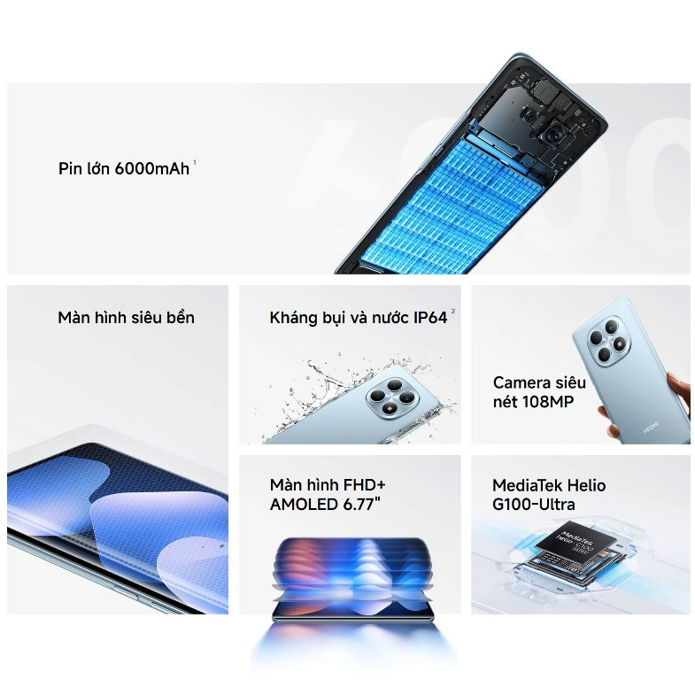 Điện Thoại Xiaomi Redmi Note 15 6GB 128GB Chính Hãng BH 18 Tháng | BigBuy360 - bigbuy360.vn