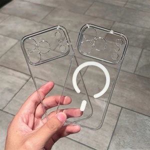 Ốp LIKGUS trong cứng viền cứng siêu mỏng không ố màu bảo vệ camera dành cho iphone 17/16/15/14/13/12/pro/promax/air/plus