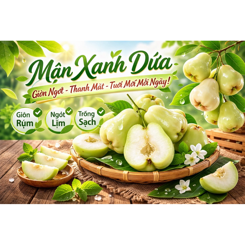 CÂY GIỐNG MẬN XANH DỨA – GIỐNG MỚI, TRÁI NGON.