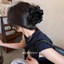 kẹp tóc càng cua hoa hồng lụa satin