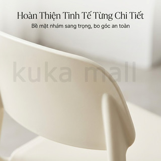Ghế ăn kiểu Bắc Âu chắc chắn có thể xếp chồng lên nhau và phù hợp cho gia đình hoặc ký túc xá