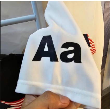 Áo Thun Tay Lỡ In Lá Cờ AA Giả Thêu From Chuẩn Nam Nữ 100% Cotton Mềm Mịn Mặc Được Cả Nam Và Nữ