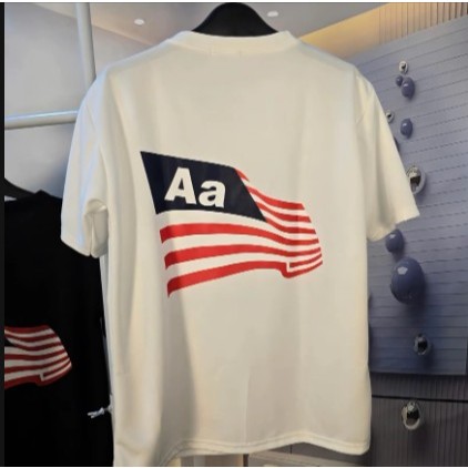 Áo Thun Tay Lỡ In Lá Cờ AA Giả Thêu From Chuẩn Nam Nữ 100% Cotton Mềm Mịn Mặc Được Cả Nam Và Nữ