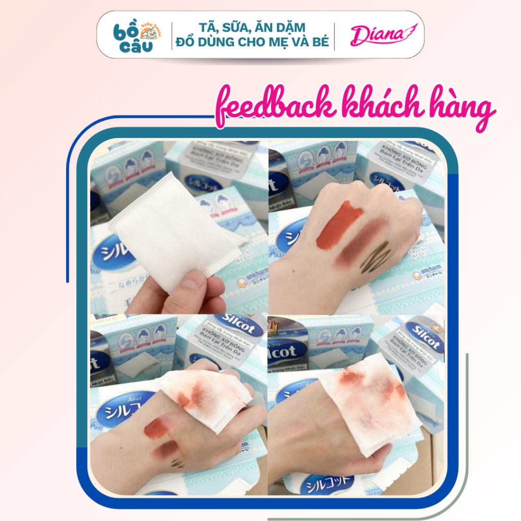 Combo 3 hộp bông tẩy trang Silcot 82 miếng/hộp