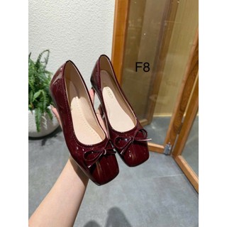 Giày Búp Bê Nữ Màu bạc Mary Jane Quai Ngang Nơ Nhỏ Da Mềm – Giày Nữ Dễ Thương Phong Cách Hàn Quốc M062